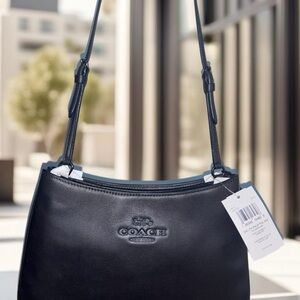 Coach Black Leather Women's Bag
